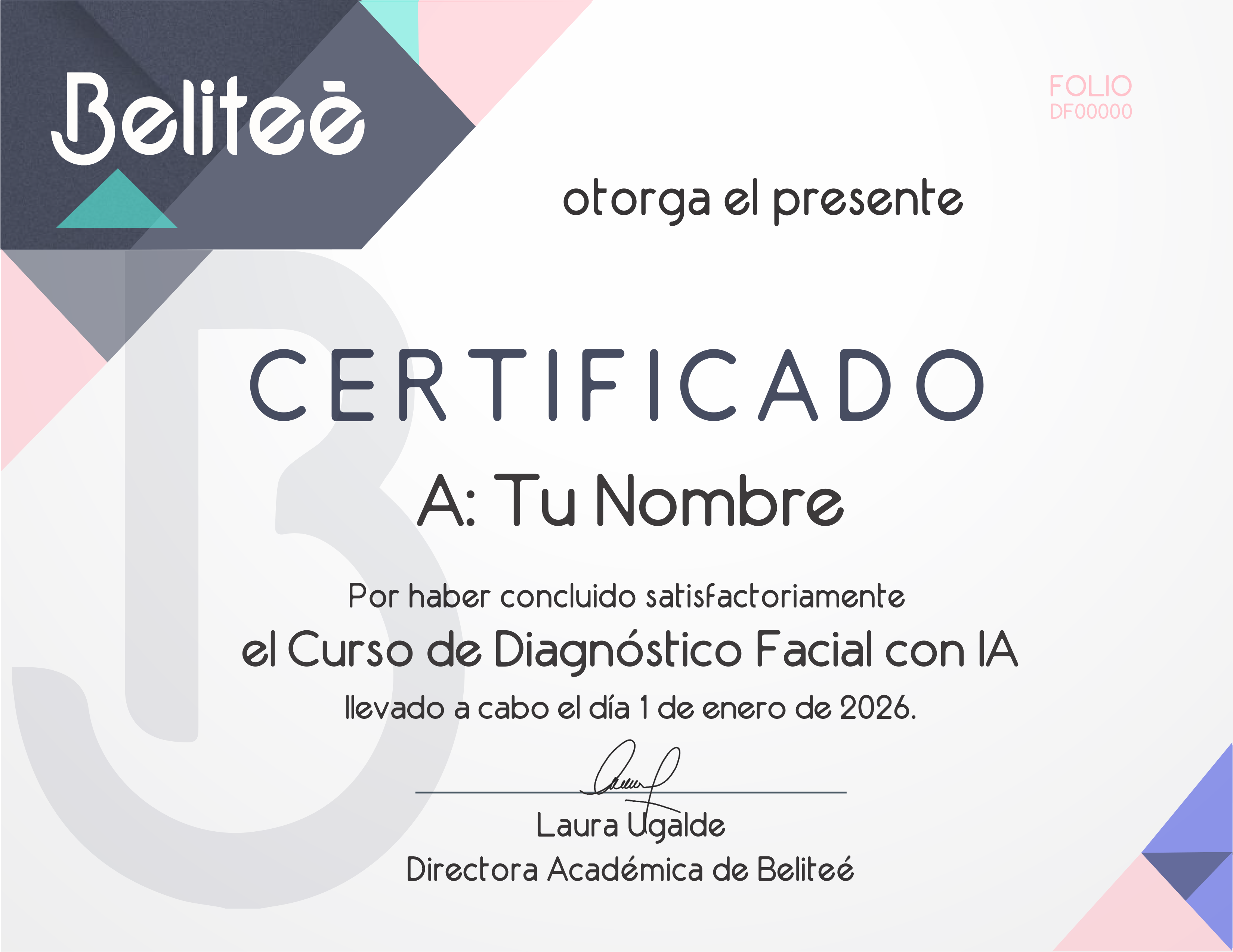 Diploma Diagnóstico Facial